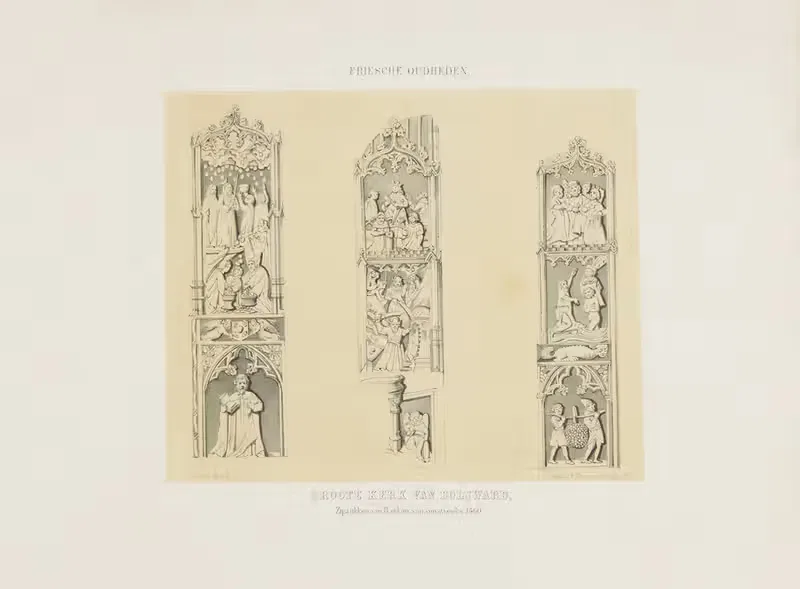 Большая церковь в Болсварде by Альберт Мартин, 1875 — digital art print download