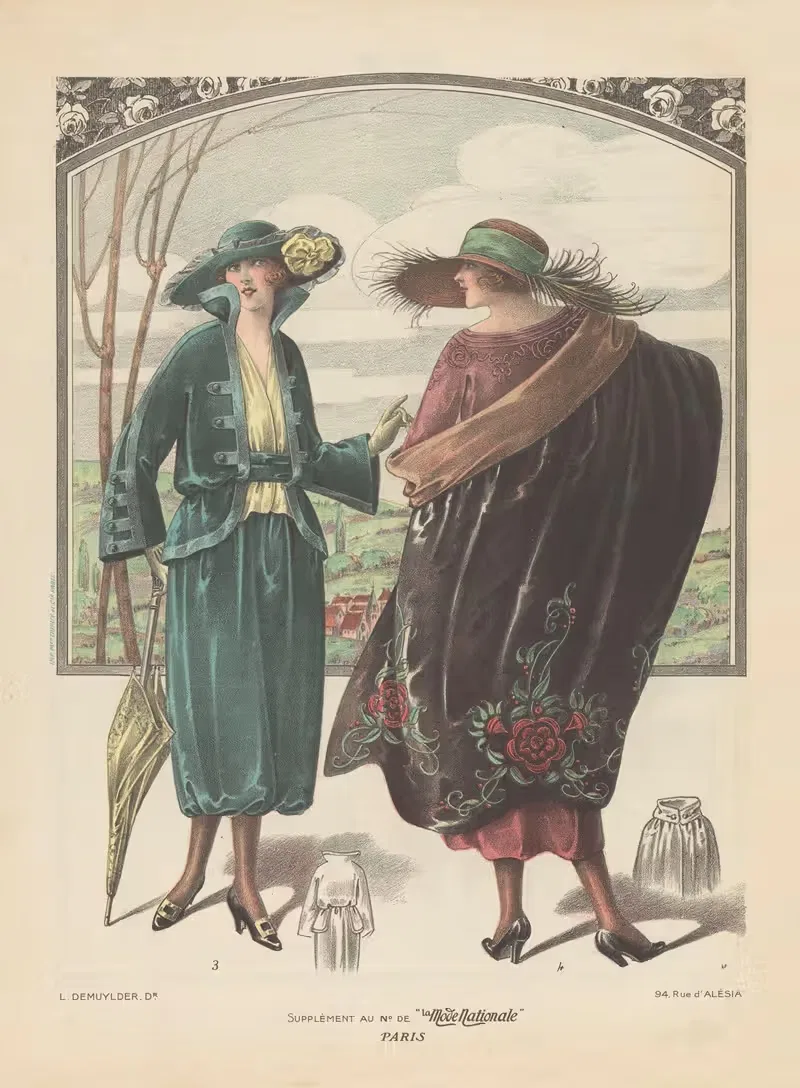 Национальная мода Париж by Аноним, 1908-1910 — digital art print download