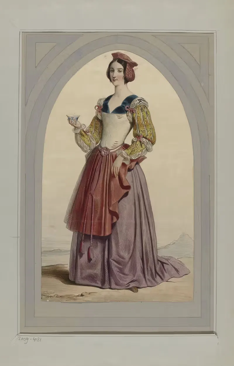 Woman in Renaissance costume — Anonymous