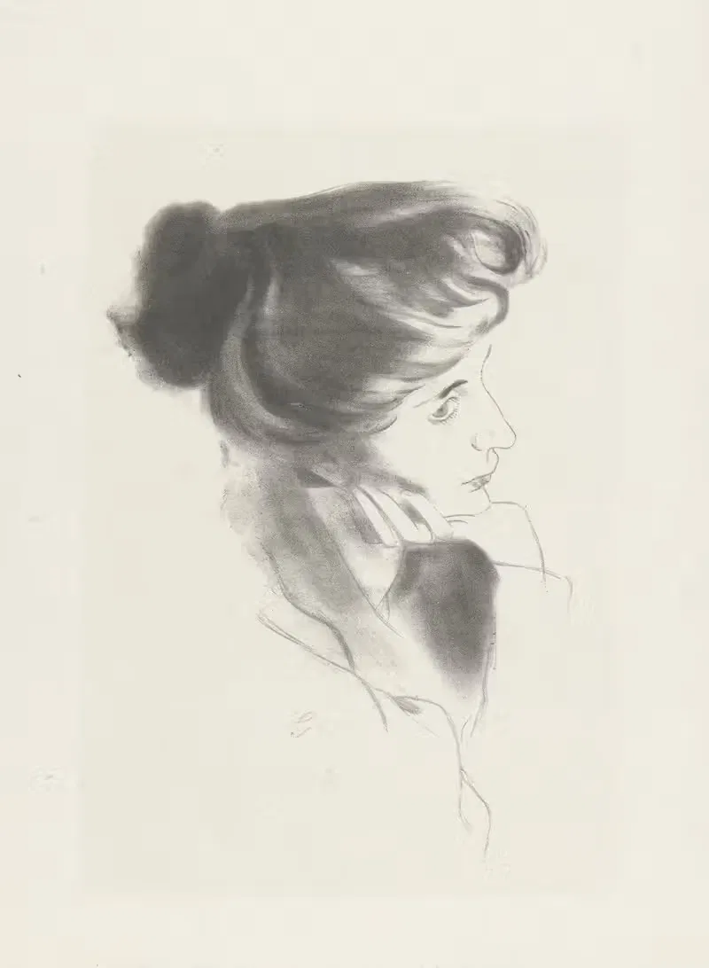 Etude de femme — Antonio de La Gandara