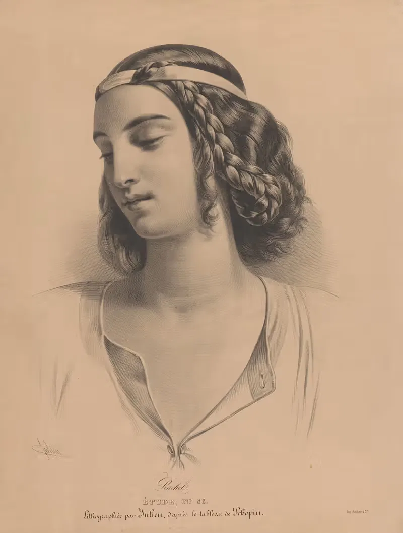 Рахиль by Бернар-Ромен Жюльен, 1836-1841 — digital art print download