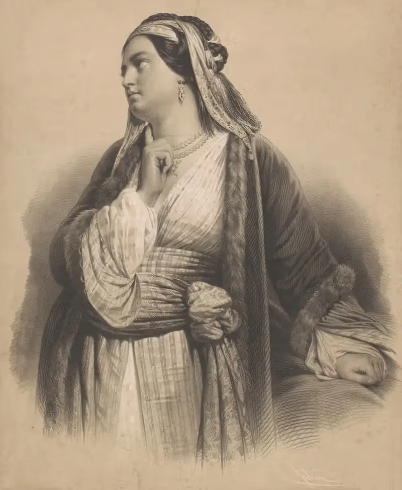 Woman in regional costume — Bernard-Romain Julien