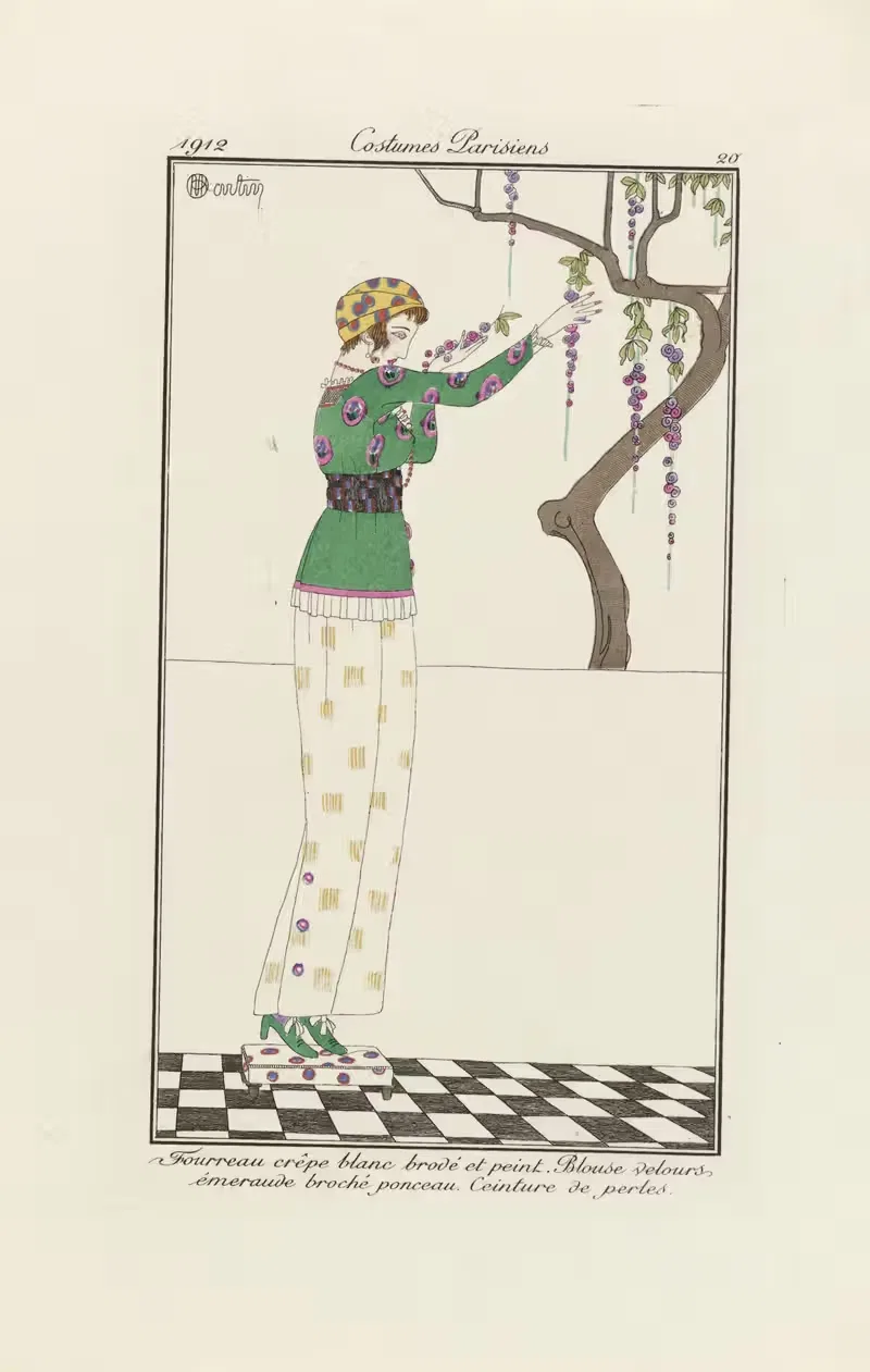 Fourreau crèpe blanc by Charles Martin, 1912 — digital art print download