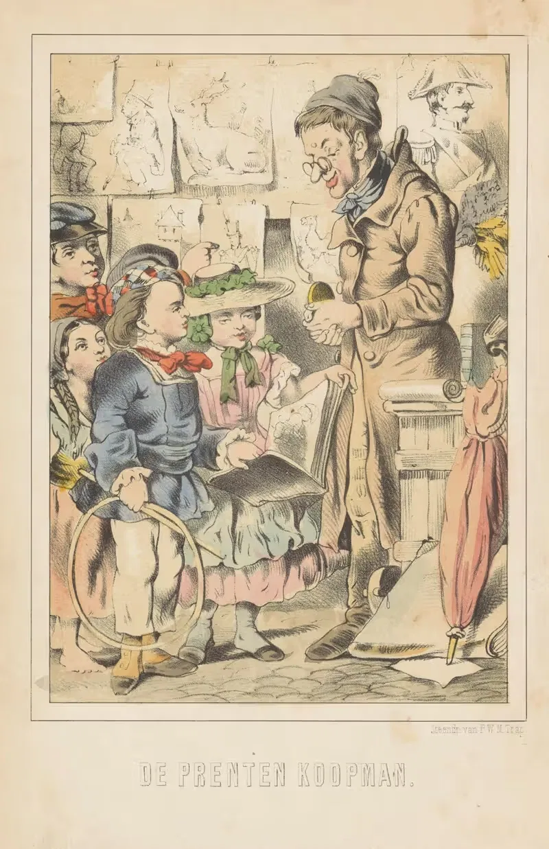 Купец гравюр by Эмиль Эугени Сахсе, 1858 — digital art print download