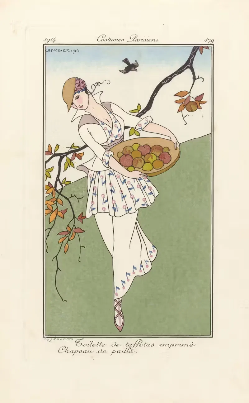 Туалеты из тафты by Жорж Барбье, 1914 — digital art print download