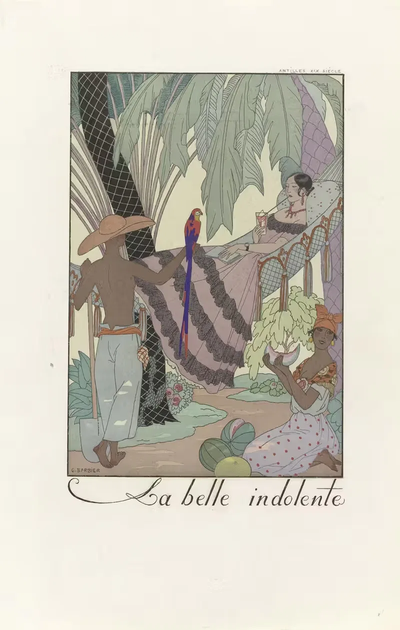 La belle indolente by George Barbier, 1923 — digital art print download