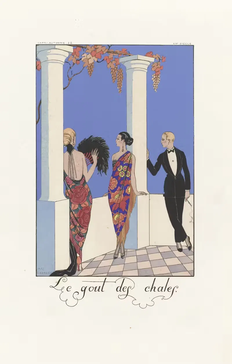 Вкус шалей by Жорж Барбье, 1923 — digital art print download