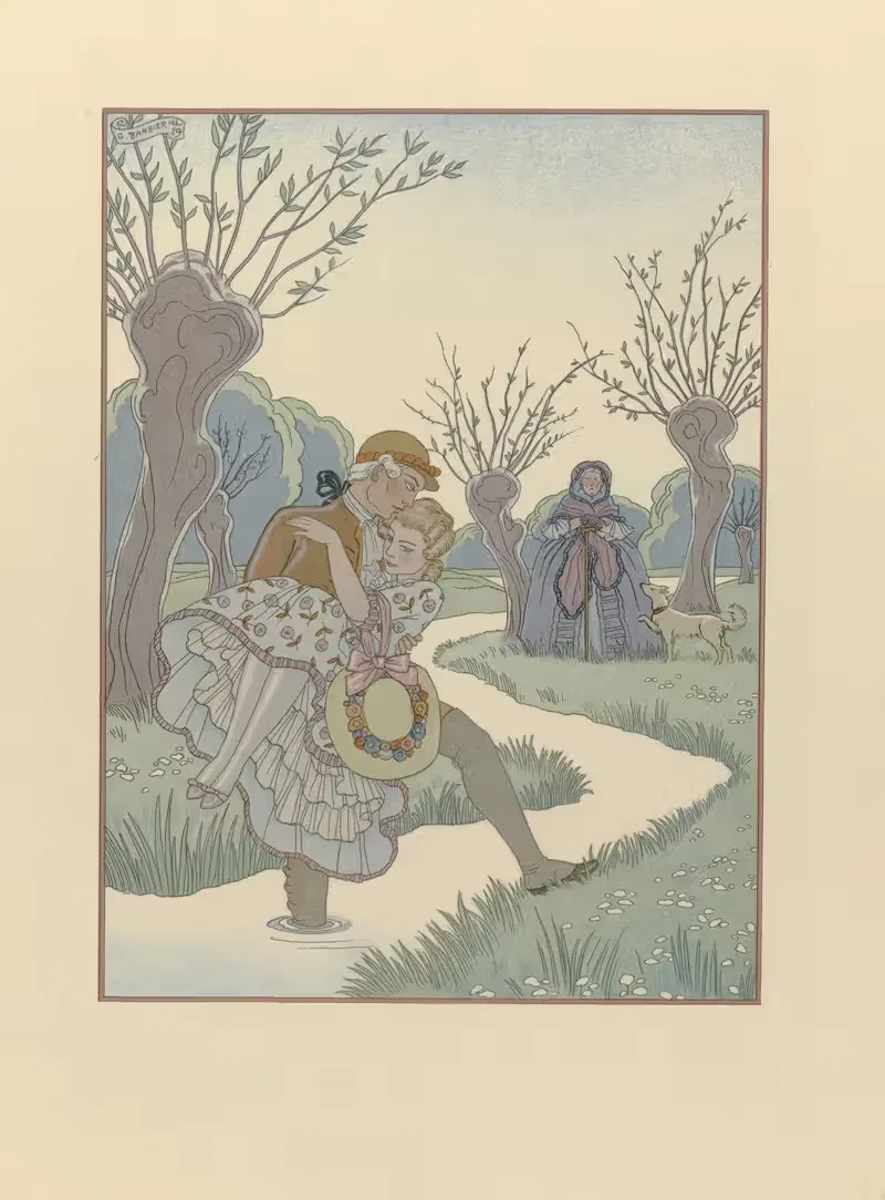 Опасные связи by Жорж Барбье, 1929 — digital art print download