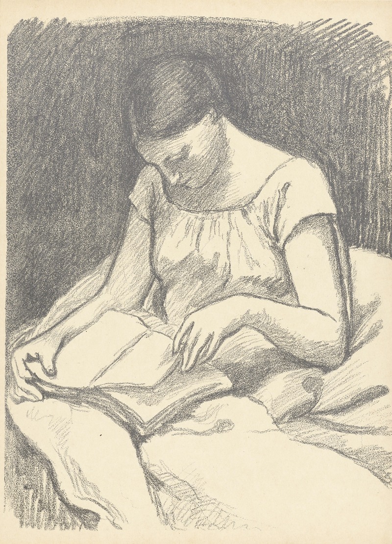 Читающая by Жорж Даниэль де Монфре, 1893-1895 — digital art print download