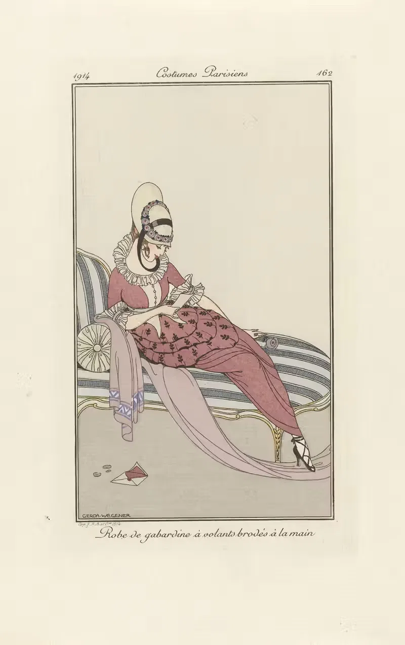 Robe de gabardin by Gerda Wegener, 1914 — digital art print download