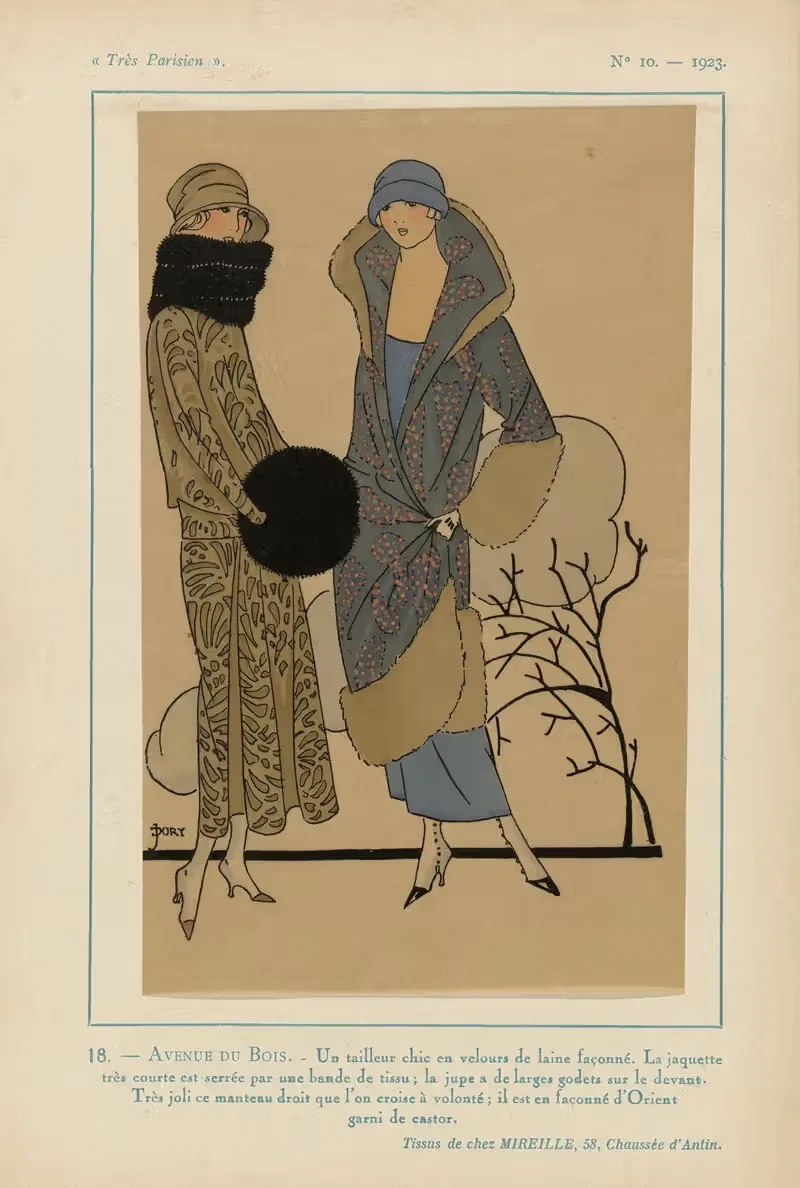 Авеню Дю Буа. by Ж.-П. Жумар, 1923 — digital art print download