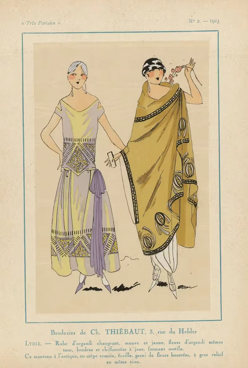 Вышивки Ш. Тьебо. by Ж.-П. Жумар, 1923 — digital art print download