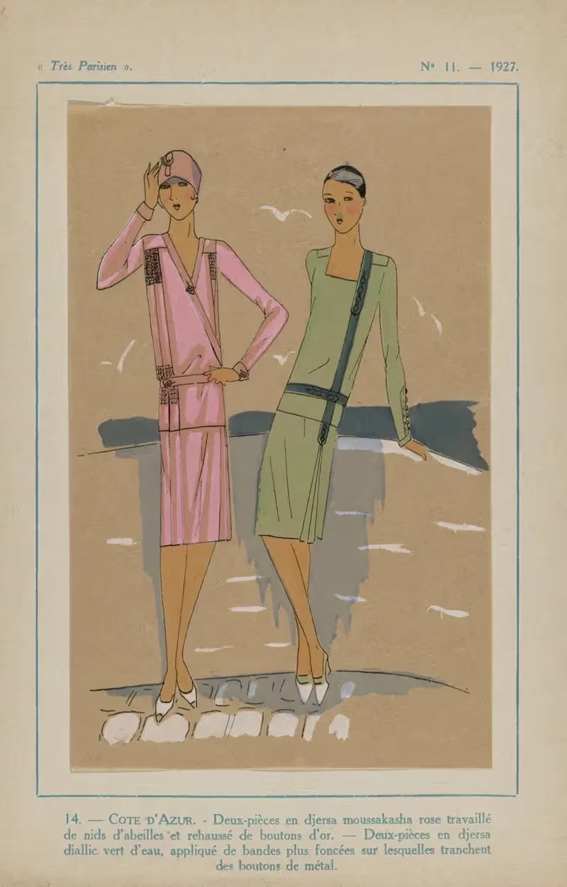 Лазурный берег. - Два предмета by Ж.-П. Жумар, 1927 — digital art print download