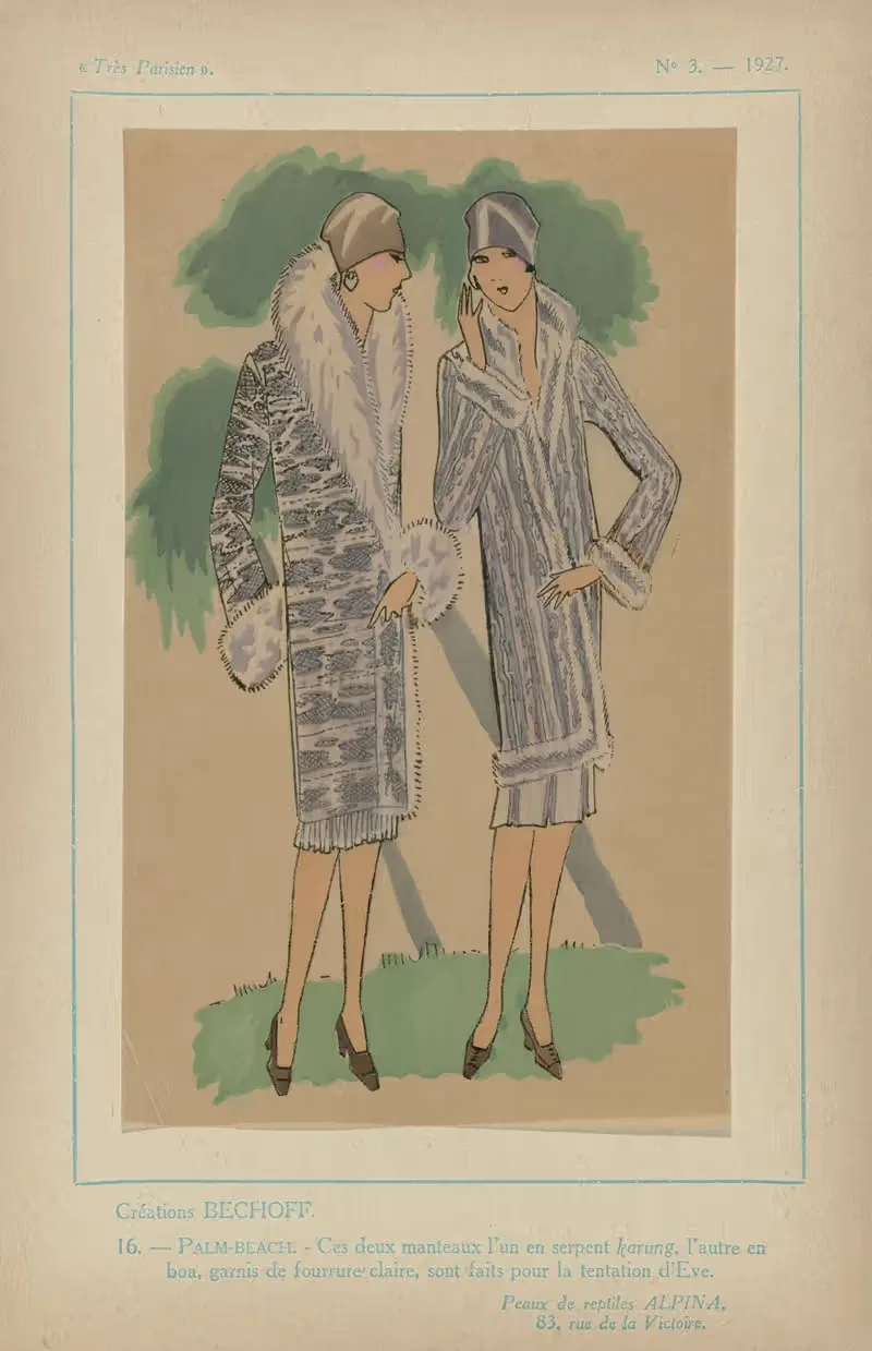 Créations Bechoff – Palm-Beach by G-P. Joumard, 1927 — digital art print download