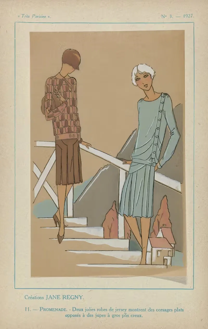 Создания Жанны Регни – Прогулка by Ж.-П. Жумар, 1927 — digital art print download