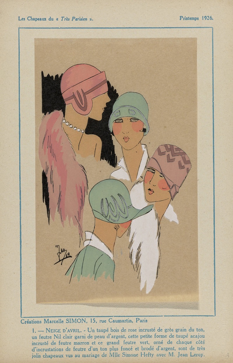 Творения Марсель Симон by Ж.-П. Жумар, 1926 — digital art print download