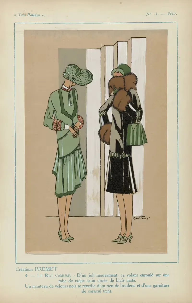 Créations Premet – Le Roi S'amuse by G-P. Joumard, 1925 — digital art print download