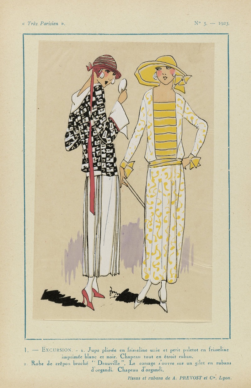Excursion by G-P. Joumard, 1923 — digital art print download