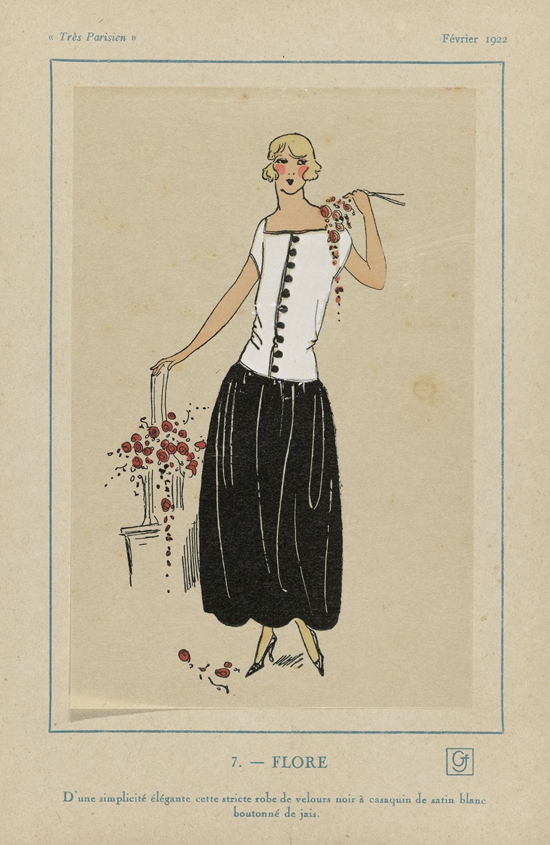 Flore by G-P. Joumard, 1922 — digital art print download