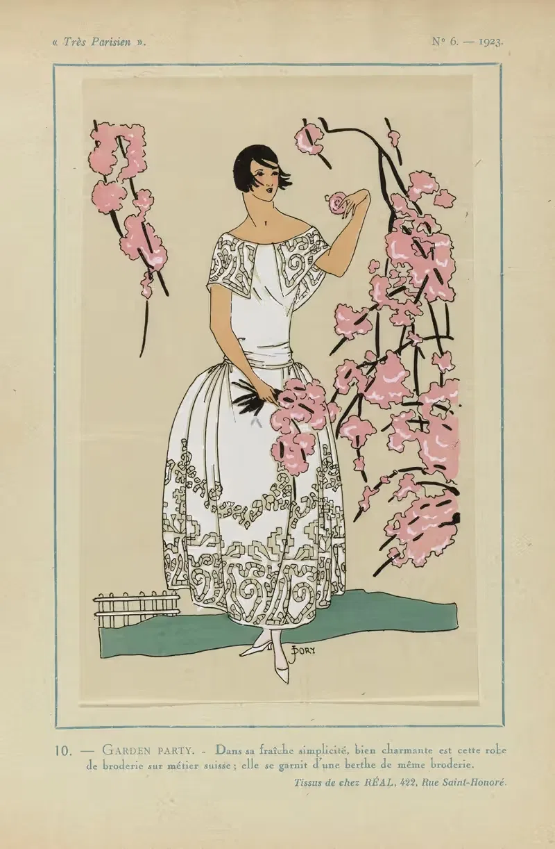 Garden Party by G-P. Joumard, 1923 — digital art print download
