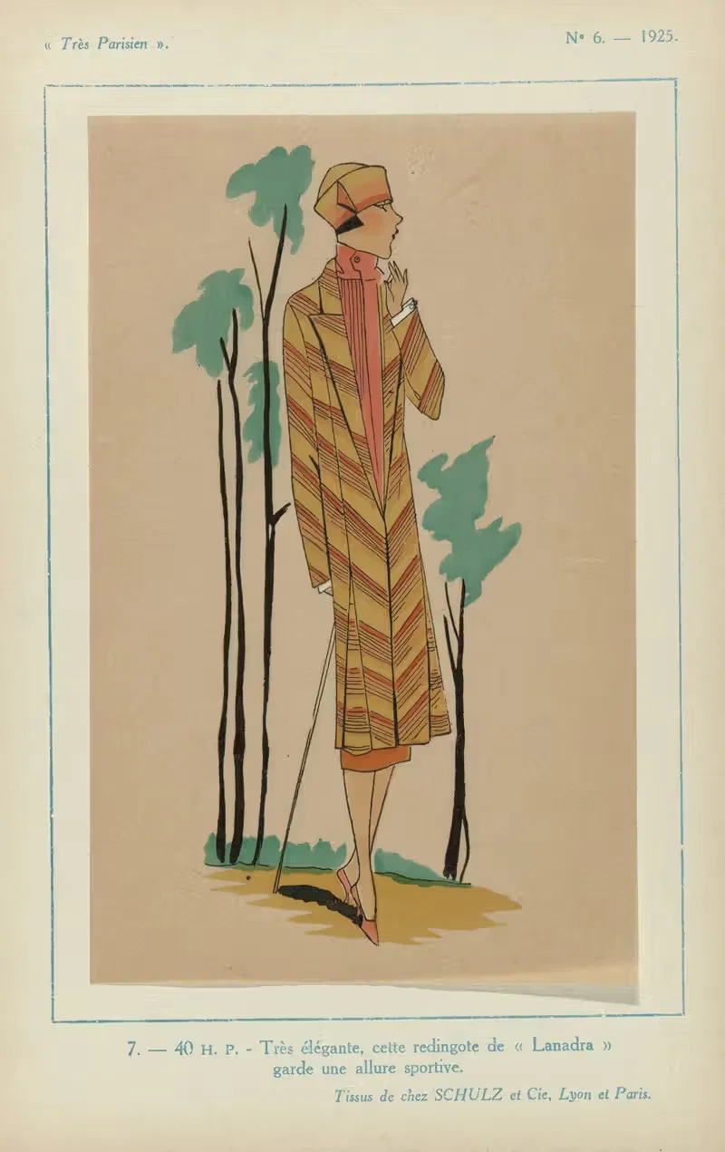 H.P. – Очень элегантный, этот редингот by Ж.-П. Жумар, 1925 — digital art print download