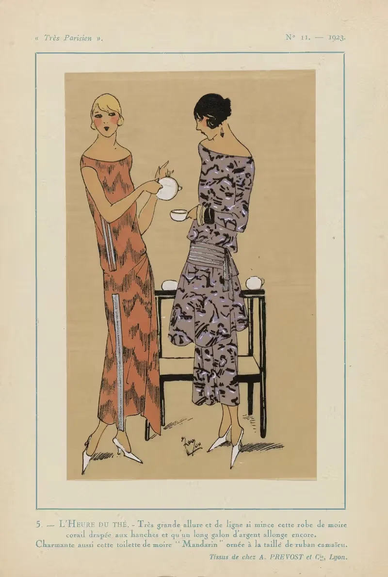 Час чая. by Ж.-П. Жумар, 1923 — digital art print download