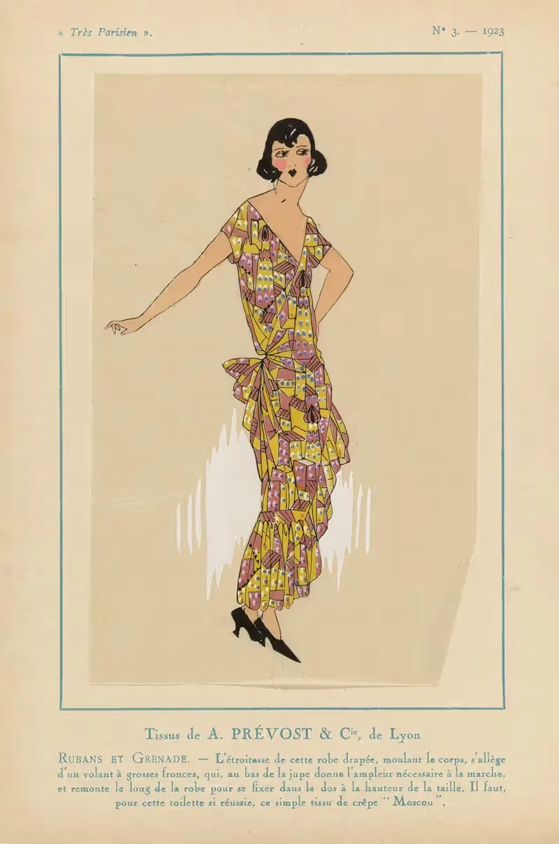Ткани А. Превоста..Ленты из Гренады by Ж.-П. Жумар, 1923 — digital art print download