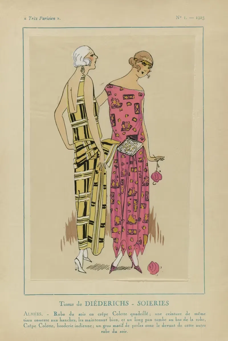 Ткани Дидерихса – Шелка by Ж.-П. Жумар, 1923 — digital art print download