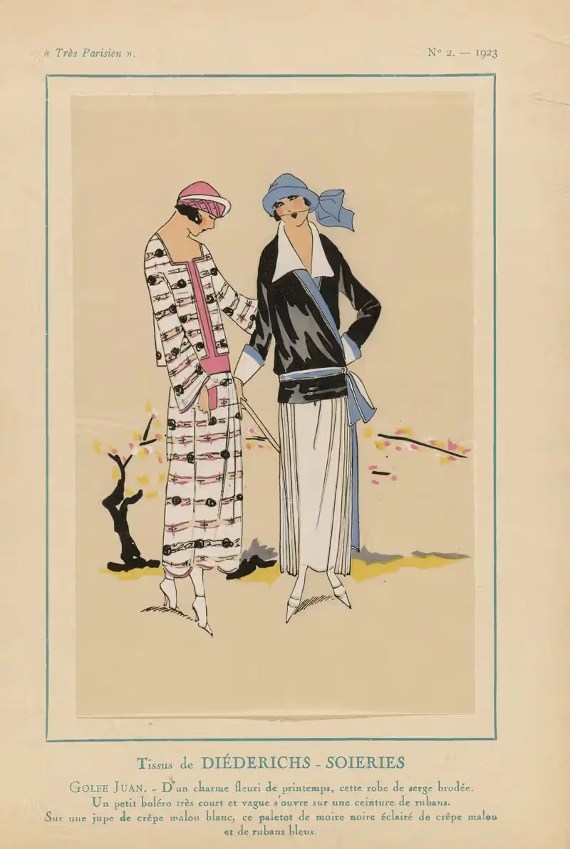 Ткани Дирдерихса – Шелка by Ж.-П. Жумар, 1923 — digital art print download
