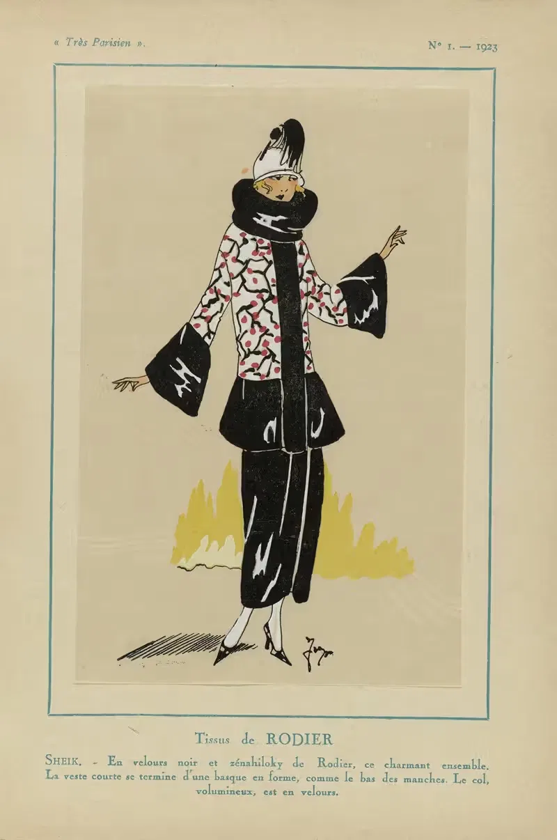 Tissus de Rodier. by G-P. Joumard, 1923 — digital art print download