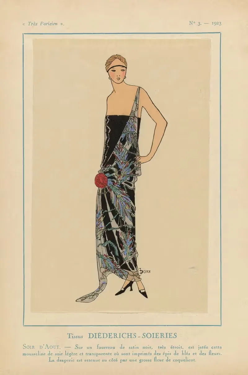 Tissus Diéderichs-Soieries Soir D'aout — G-P. Joumard