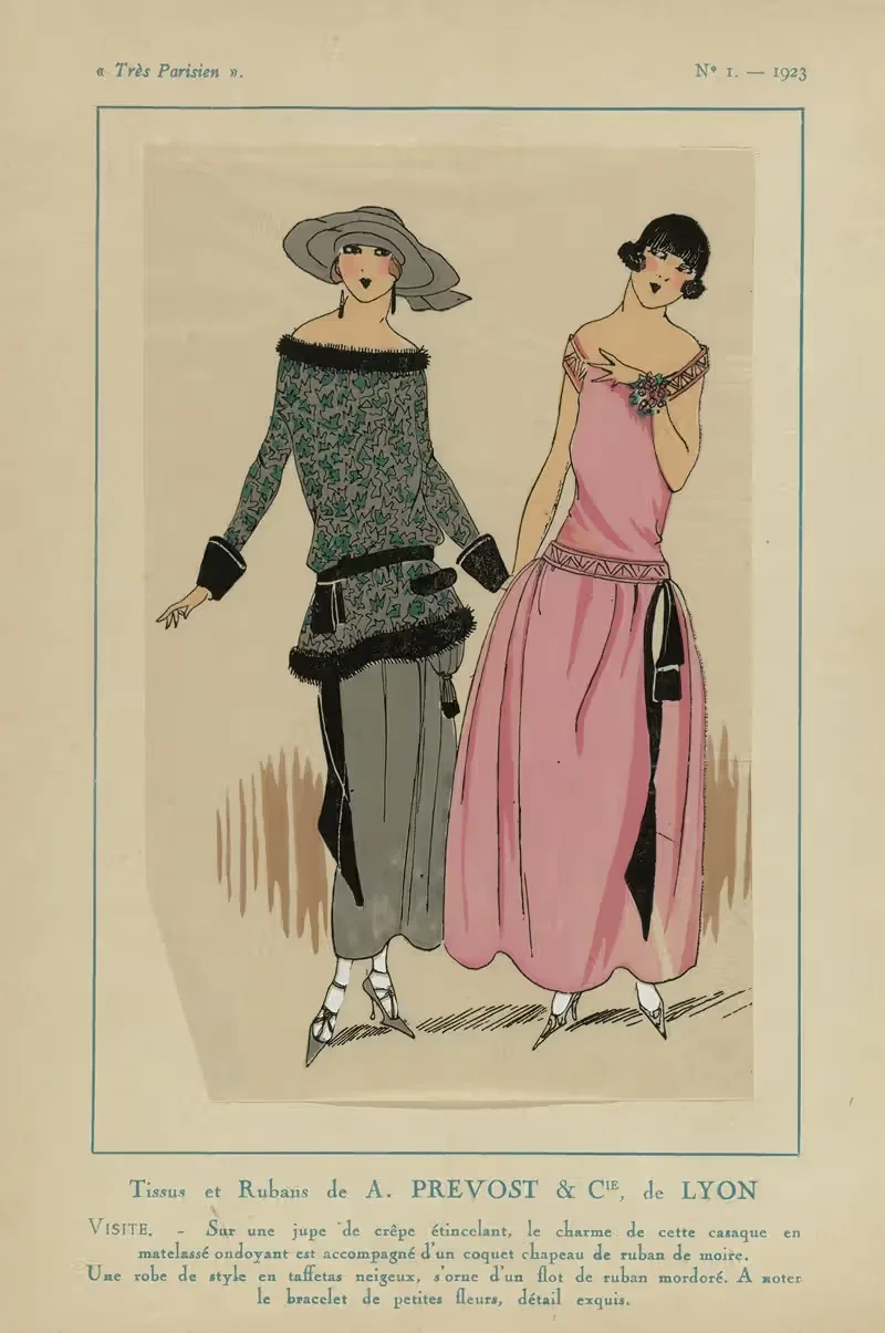 Ткани и ленты А. Превоста by Ж.-П. Жумар, 1923 — digital art print download