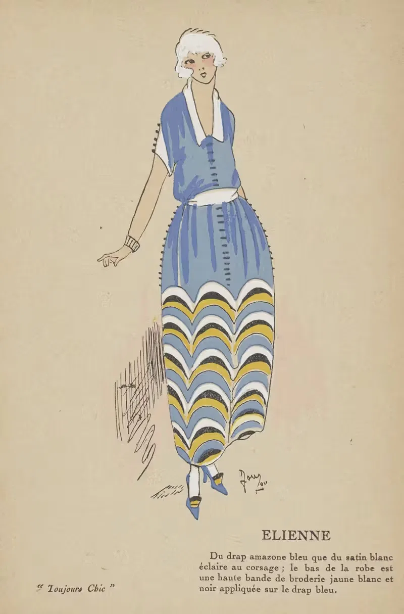 Всегда шикарно, платья – Элиен by Ж.-П. Жумар, 1921-1922 — digital art print download