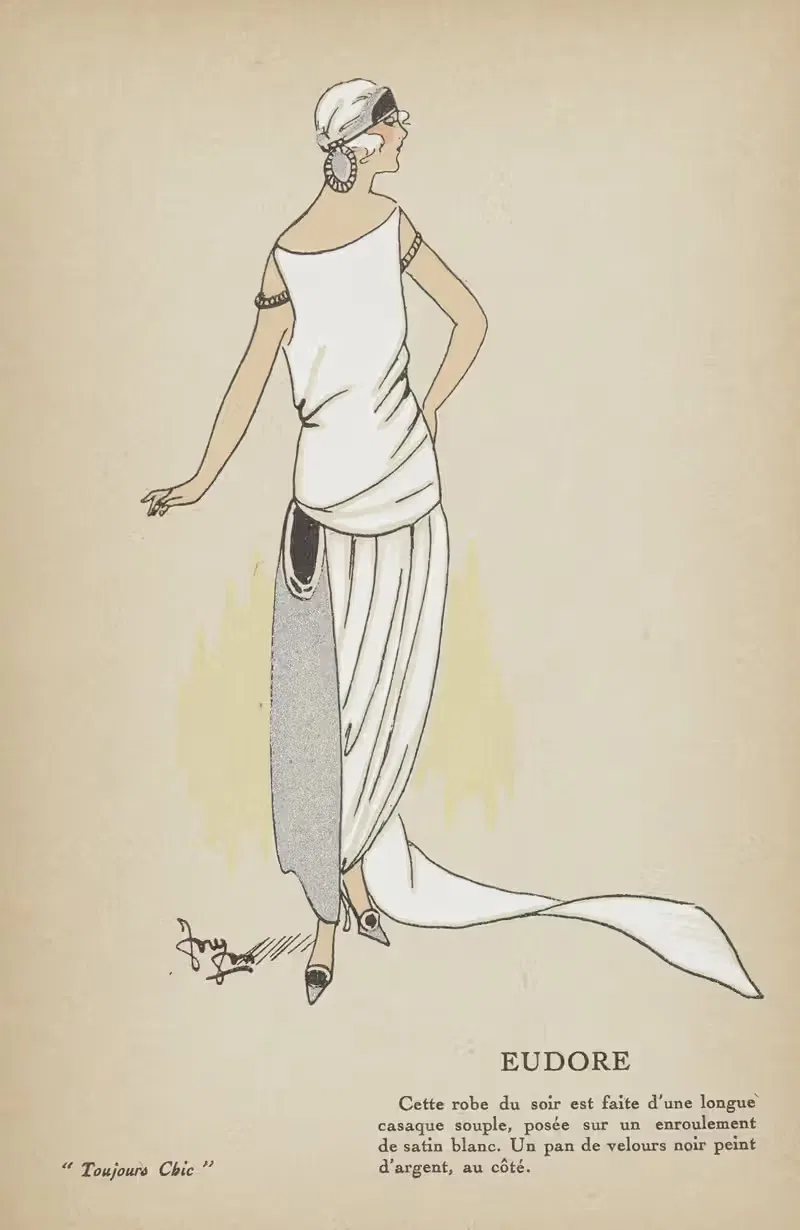 Всегда шик, вечерние туалеты – Эудор by Ж.-П. Жумар, 1921-1922 — digital art print download