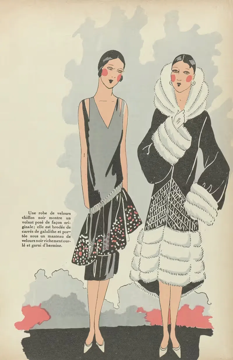 Бархатное платье by Ж.-П. Жумар, 1925 — digital art print download