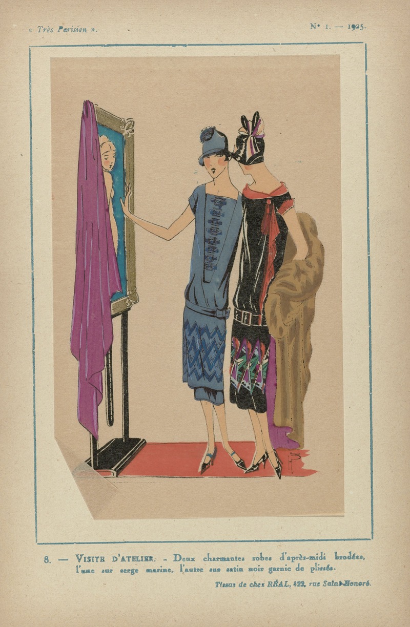Посещение мастерской by Ж.-П. Жумар, 1925 — digital art print download