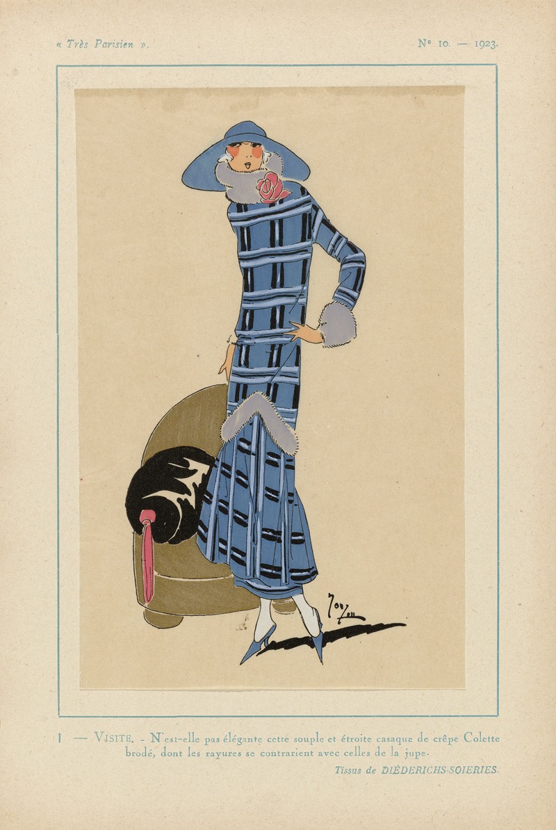 Visite by G-P. Joumard, 1923 — digital art print download