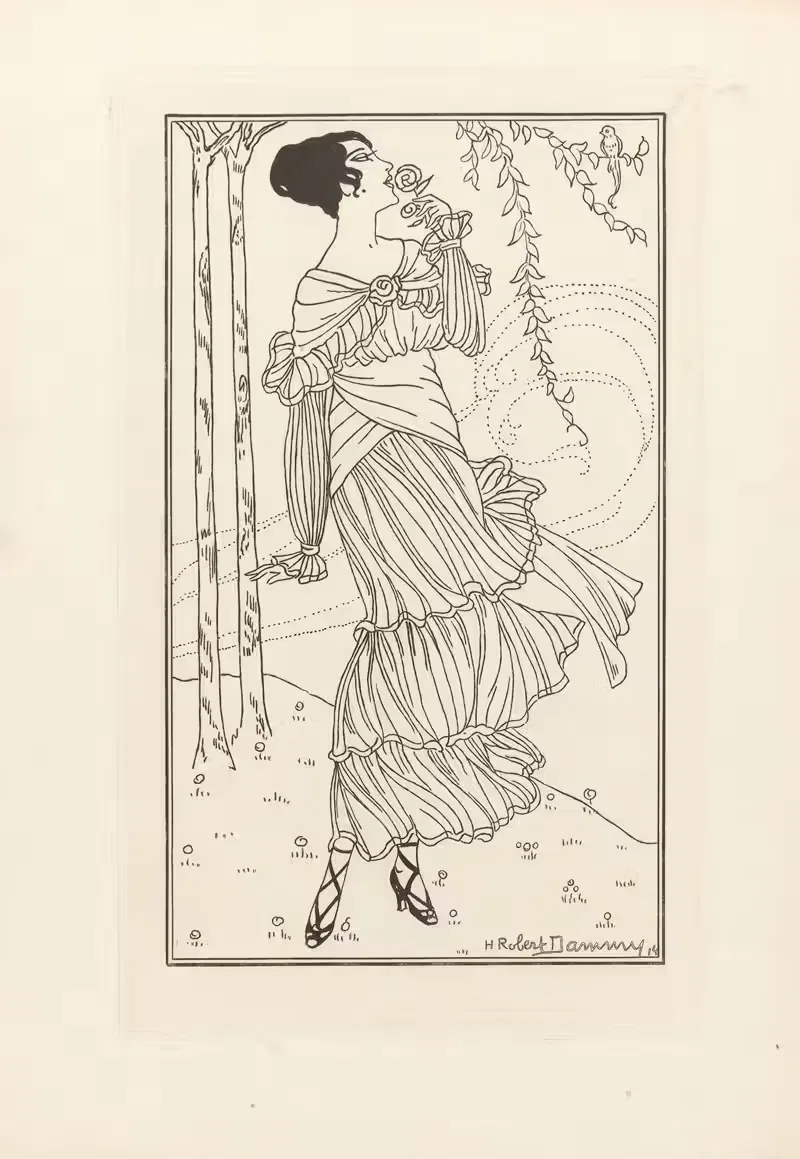 Журнал дам и мод. № 159 by Х. Роберт Дамми, 1914 — digital art print download
