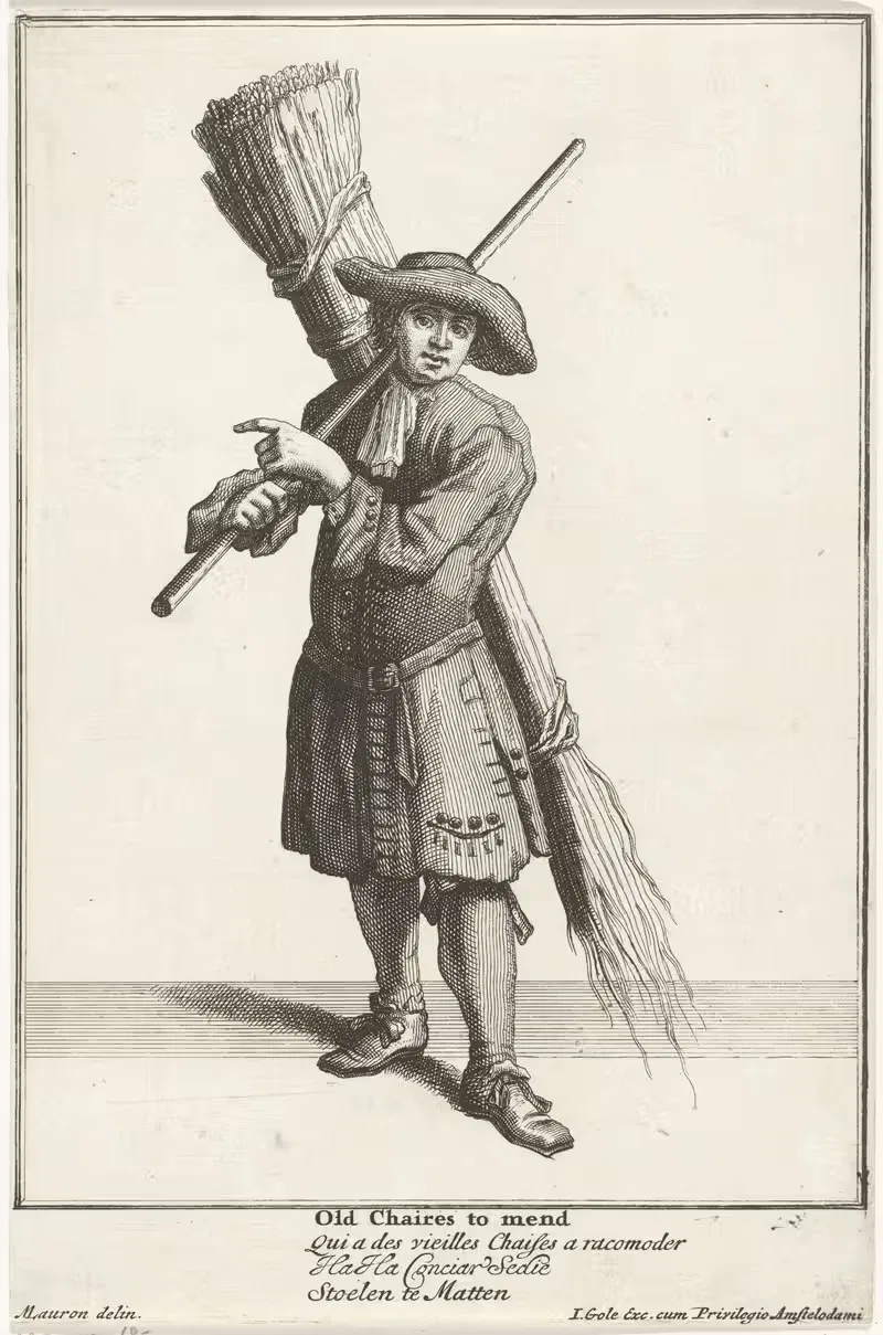 Старые стулья на ремонт by Якоб Голе, 1688 - 1724 — digital art print download