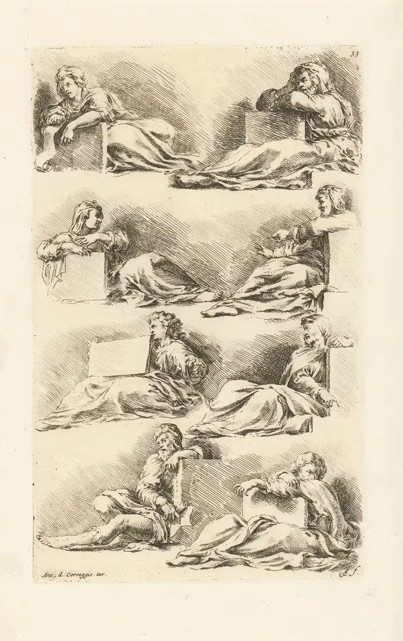 Восемь пророков и сибил by Ян де Биссхоп, 1666-1671 — digital art print download