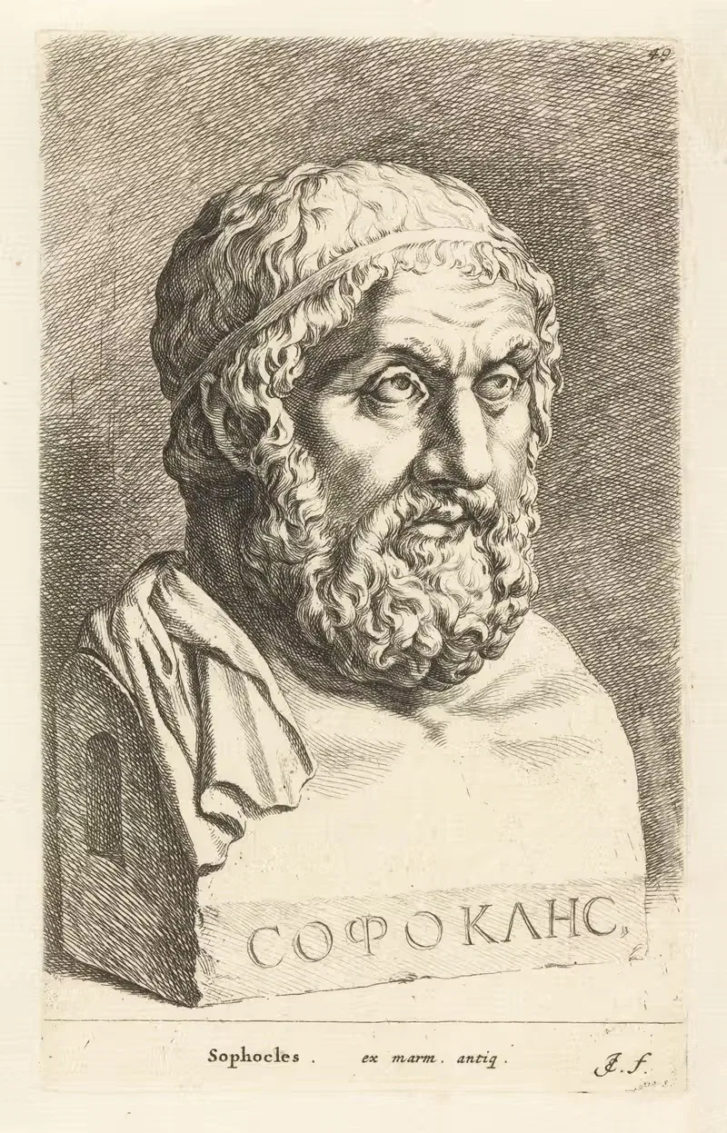Portrait bust of Sophocles — Jan de Bisschop