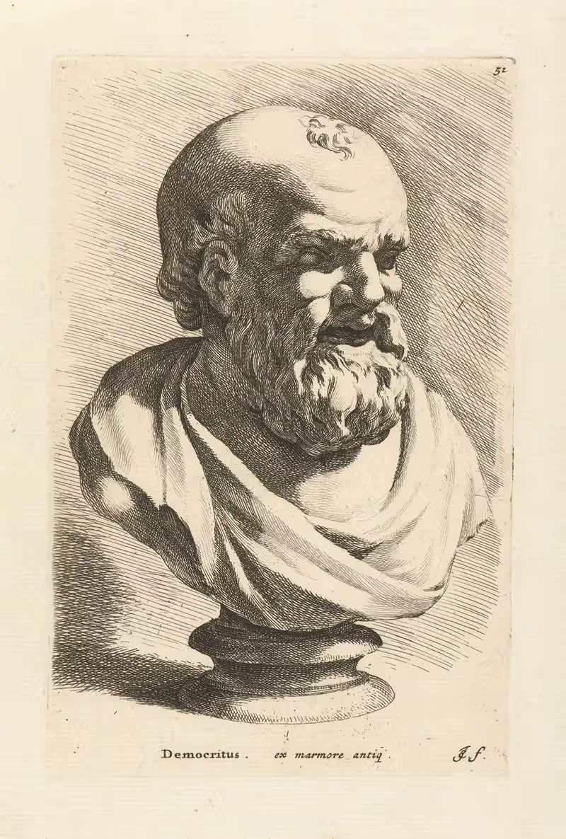 Portrait bust of Democritus — Jan de Bisschop