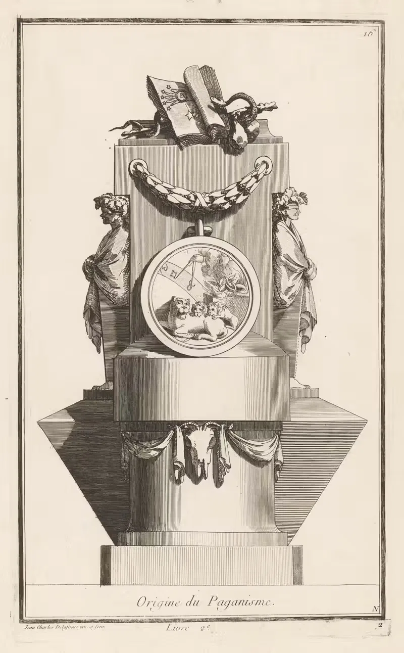 Происхождение язычества by Жан-Шарль Делафосс, 1768 - 1771 — digital art print download