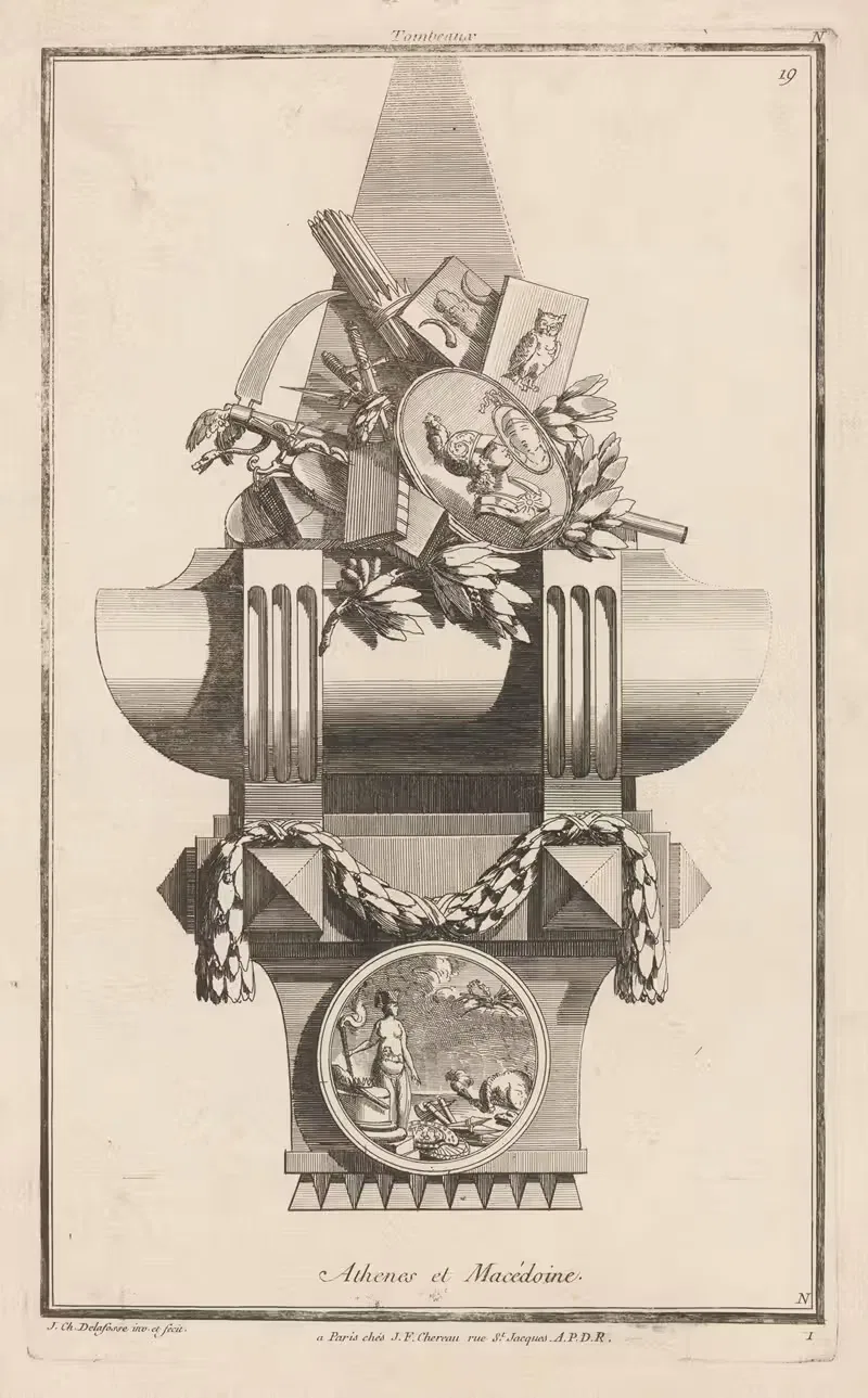 Афины и Македония by Жан-Шарль Делафосс, 1768 - 1771 — digital art print download