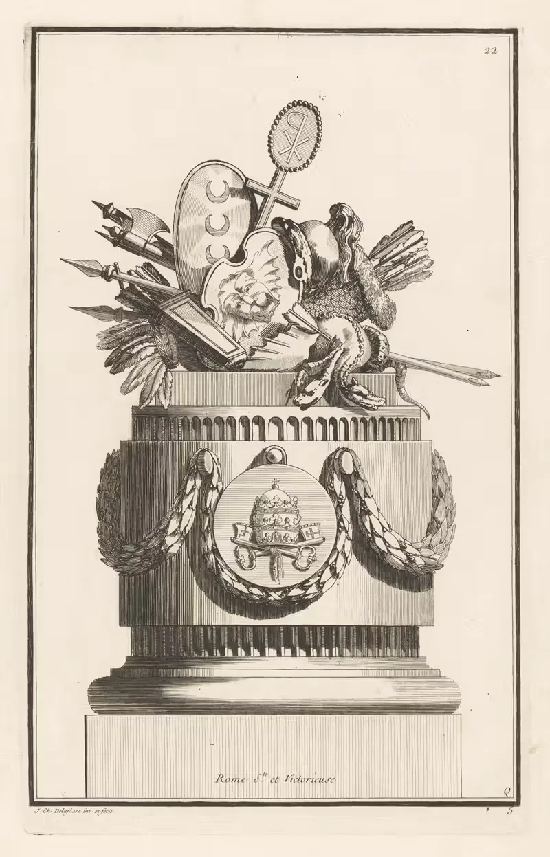 Rome Ste et Victorieuse by Jean-Charles Delafosse, 1768 - 1771 — digital art print download