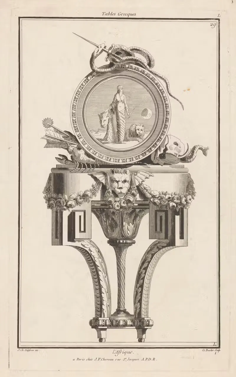 Африка by Жан-Шарль Делафосс, 1768 - 1771 — digital art print download