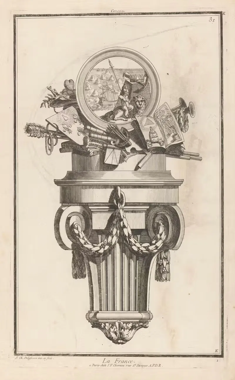 Франция by Жан-Шарль Делафосс, 1768 - 1771 — digital art print download
