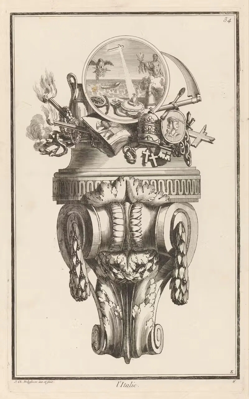 L'Italie by Jean-Charles Delafosse, 1768 - 1771 — digital art print download