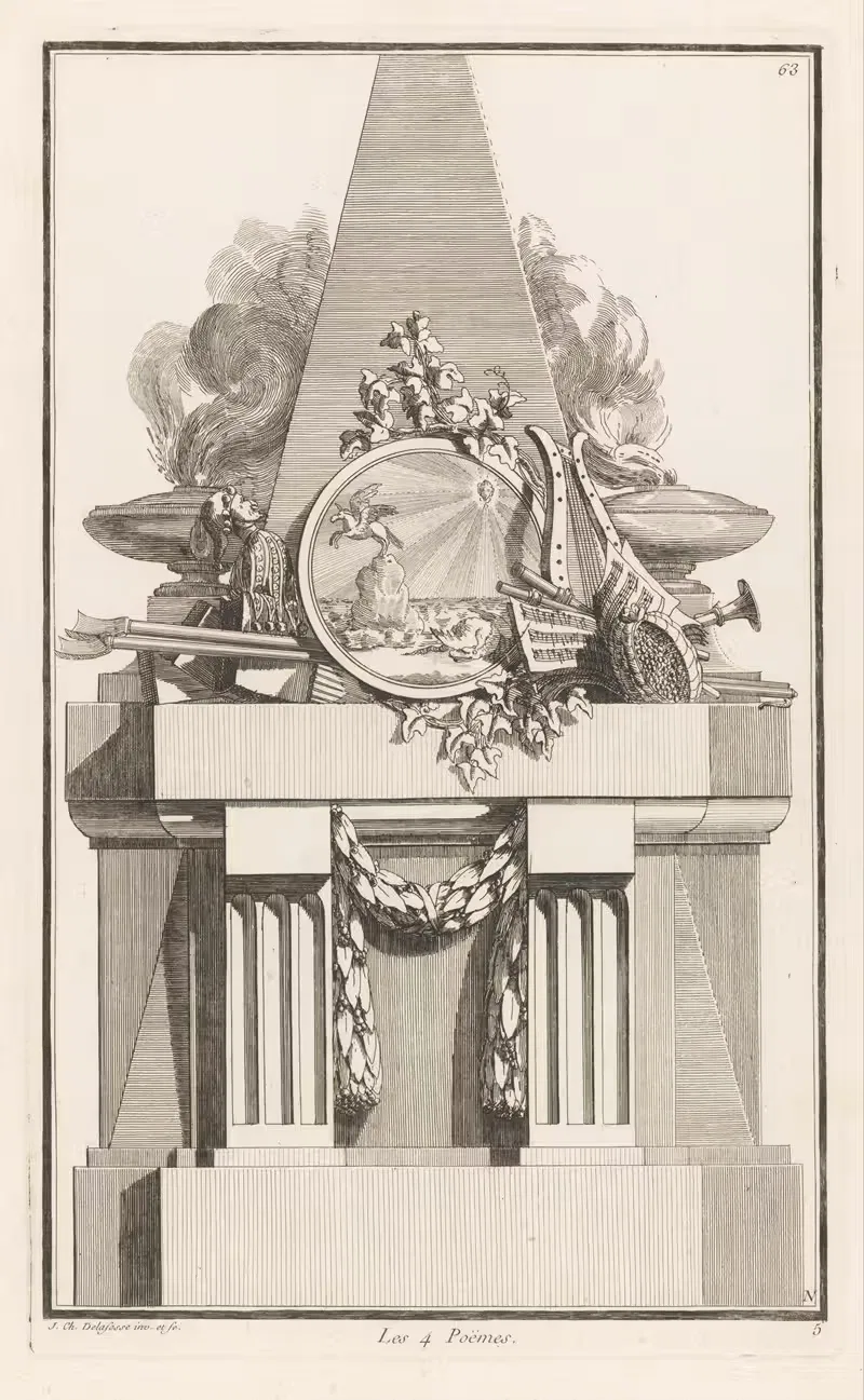 Les 4 Poëmes by Jean-Charles Delafosse, 1768 - 1771 — digital art print download