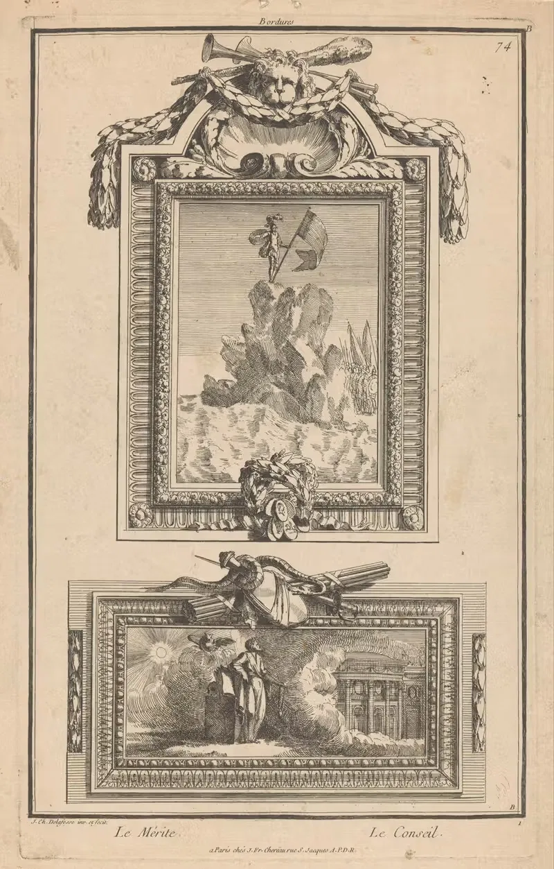 Le Mérite, Le Conseil by Jean-Charles Delafosse, 1768 - 1771 — digital art print download